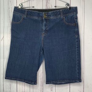 Lane Bryant 20 Jeans Stretch Shorts Bermuda